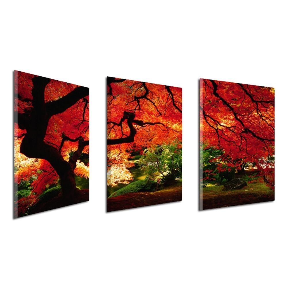 2018 Frameless Huge Wall Art Oil Painting On Canvas Maple Tree Home Pertaining To Huge Wall Art (View 13 of 20)