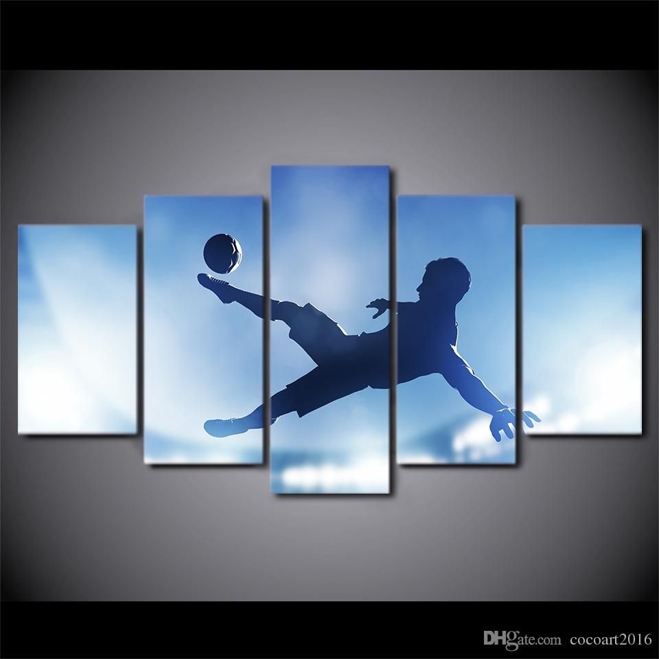2018 Hd Printed Canvas Art Soccer Sports Large Canvas Wall Art With Soccer Wall Art (Photo 17 of 20)