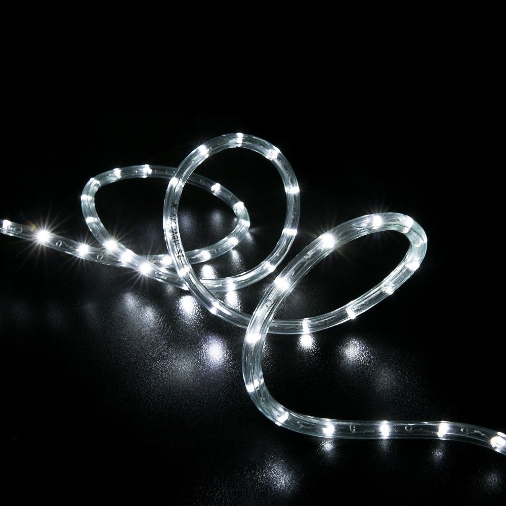 25' Cool White Led Rope Light – Home Outdoor Christmas Lighting In Outdoor Christmas Rope Lanterns (View 20 of 20)