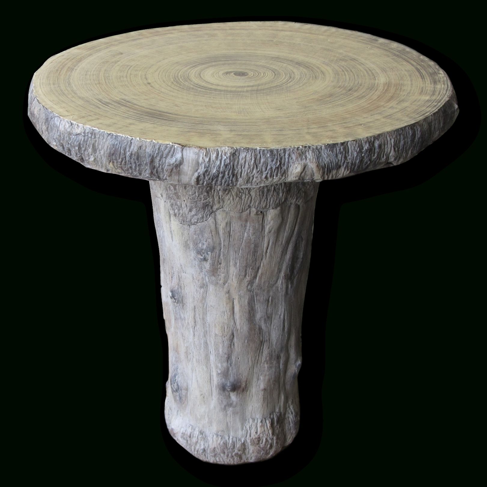 25" Round Faux Bois Table | Faux Bois, Rounding And Composite Material With Regard To Faux Bois Coffee Tables (View 13 of 30)