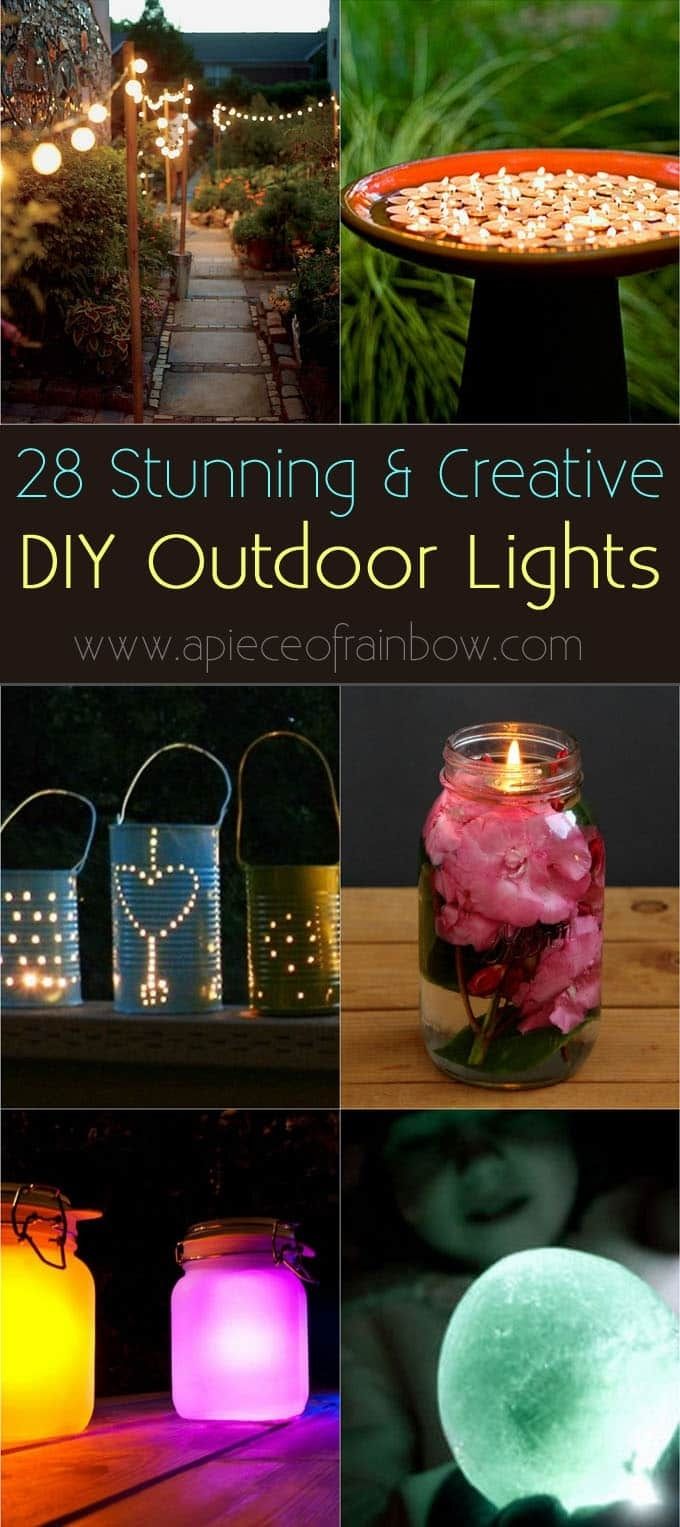 28 Stunning Diy Outdoor Lighting Ideas ( & So Easy! ) – A Piece Of Inside Diy Outdoor Lanterns (View 5 of 20)