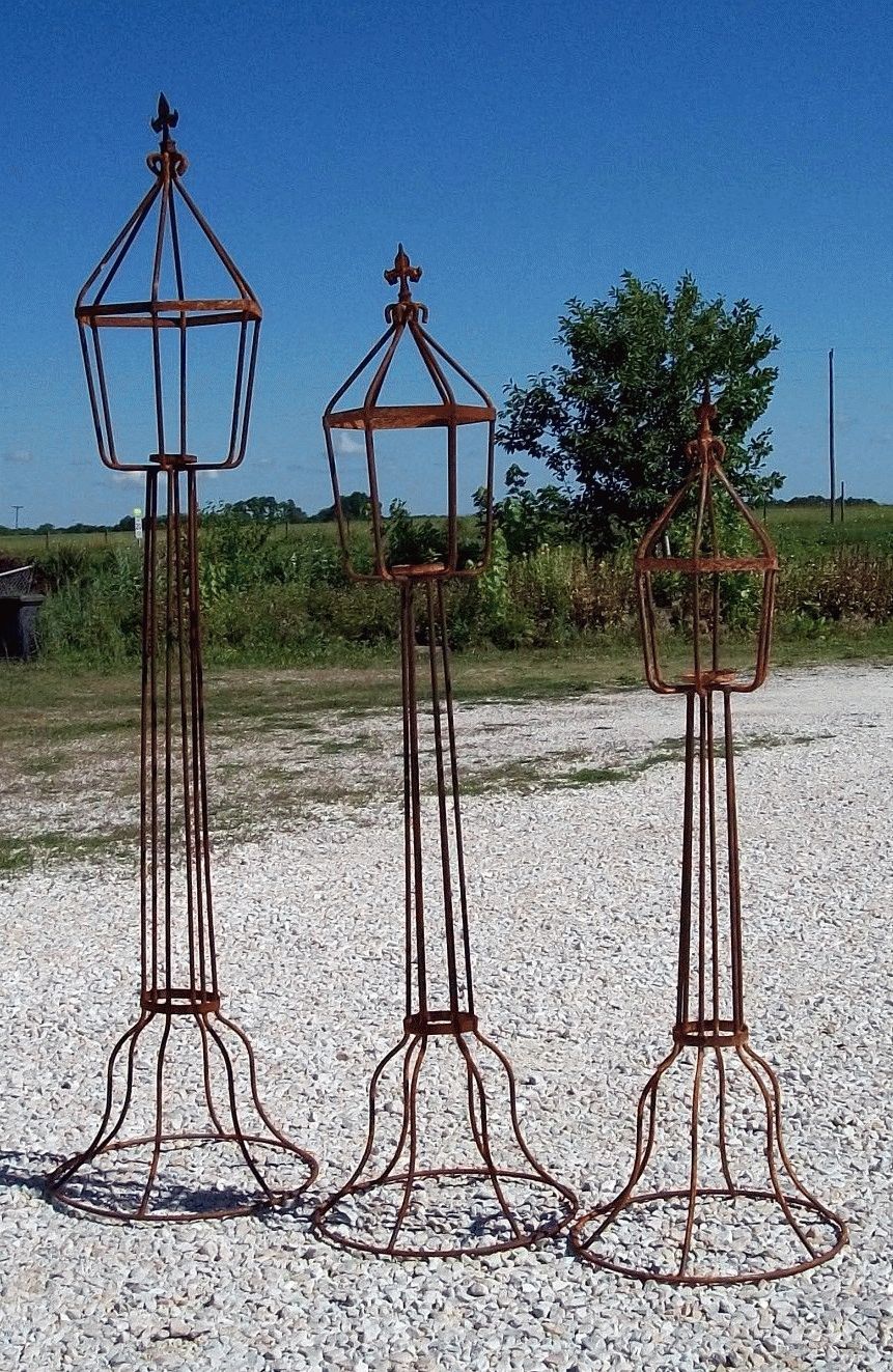 68" Wrought Iron Outdoors Candle Lantern Inside Outdoor Iron Lanterns (View 7 of 20)