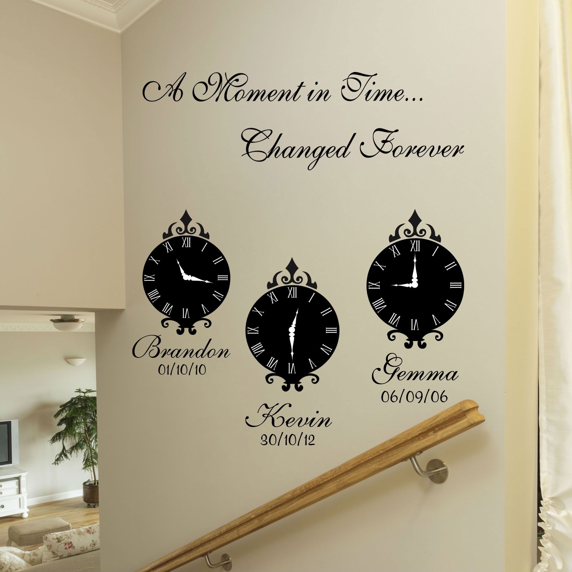 A Moment In Time Wall Art Stickers Throughout Wall Art Quotes (View 1 of 20)
