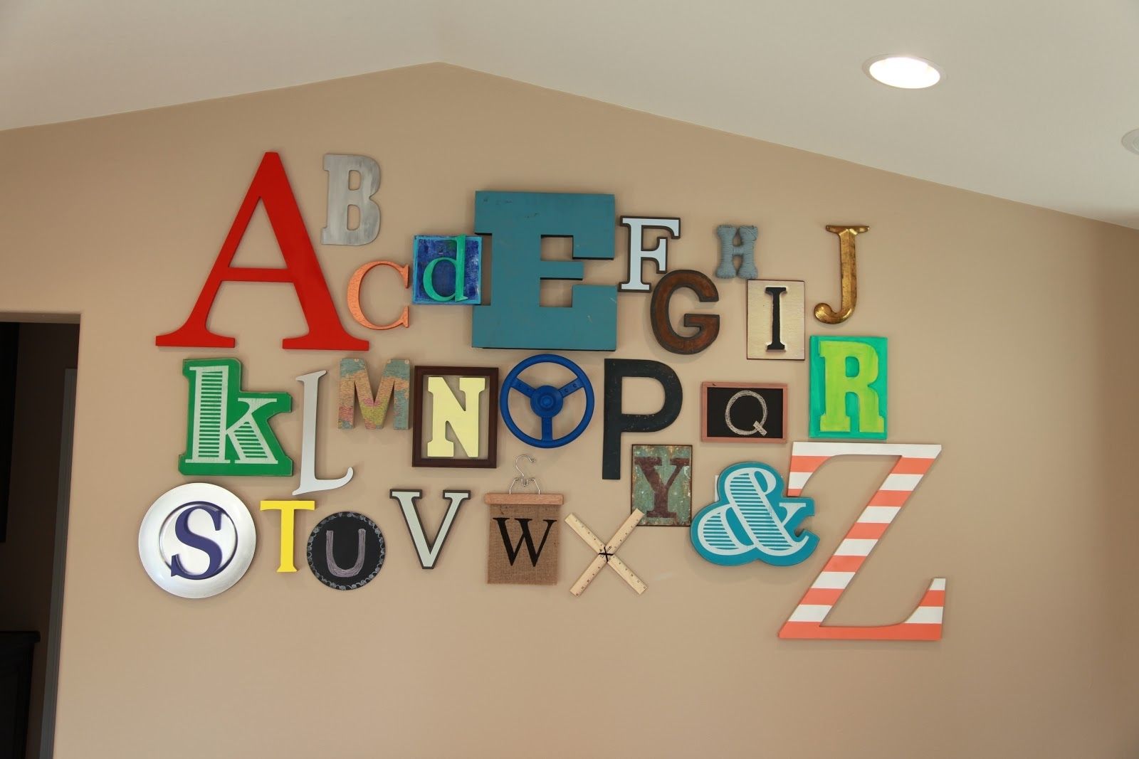 Featured Photo of Top 20 of Alphabet Wall Art