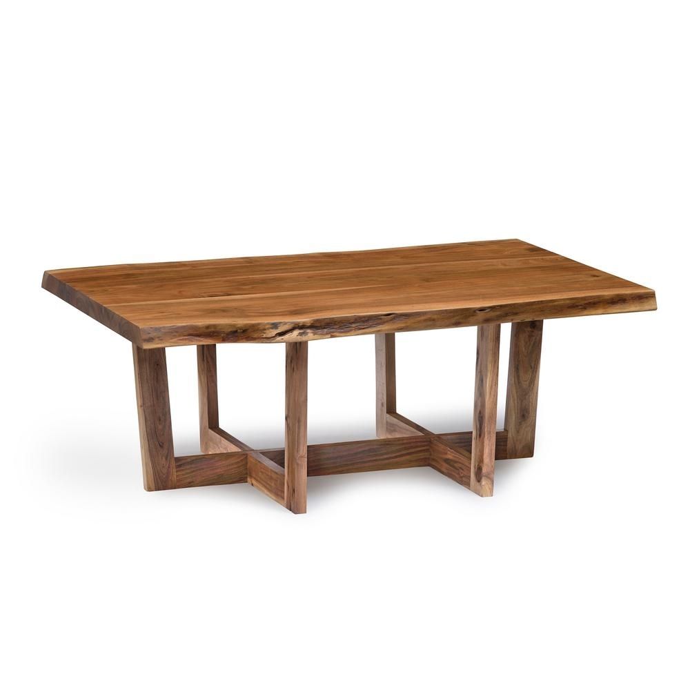Alaterre Furniture Berkshire Natural Large Coffee Table Awbb1220 For Live Edge Teak Coffee Tables (View 15 of 30)