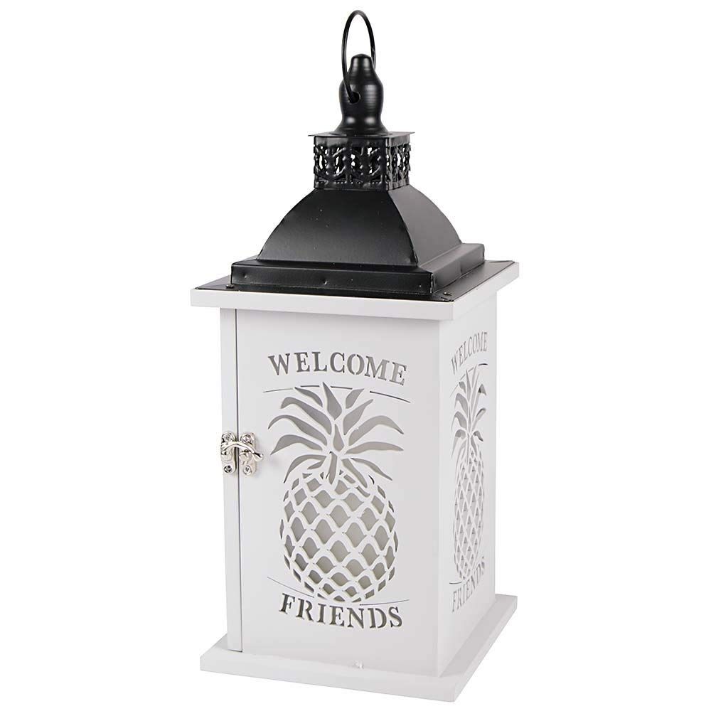 Amazon : Carson Welcome Pineapple Lantern : Garden & Outdoor With Regard To Outdoor Pineapple Lanterns (View 12 of 20)