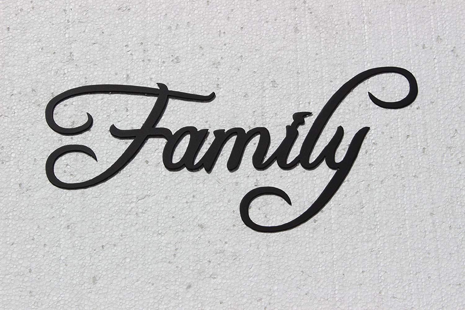 Amazon: Family Word Home Decor Metal Wall Art: Home & Kitchen Intended For Family Metal Wall Art (View 1 of 20)