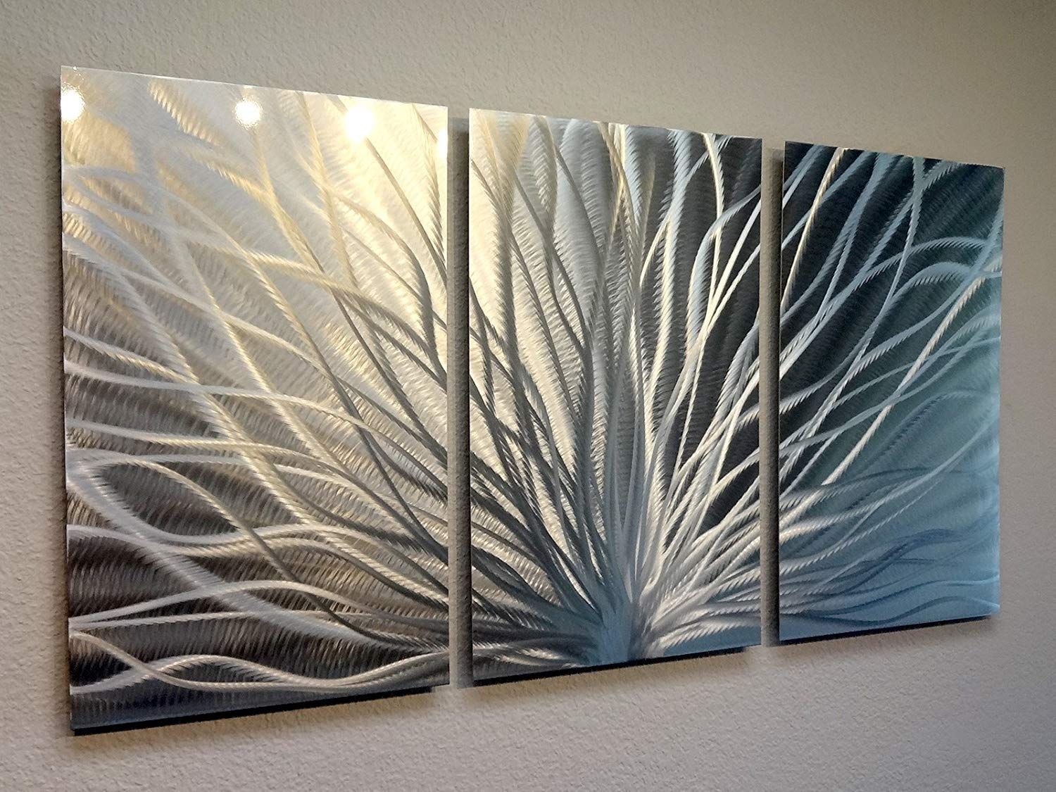Amazon: Miles Shay Metal Wall Art, Modern Home Decor, Abstract In Metal Wall Art (View 4 of 20)