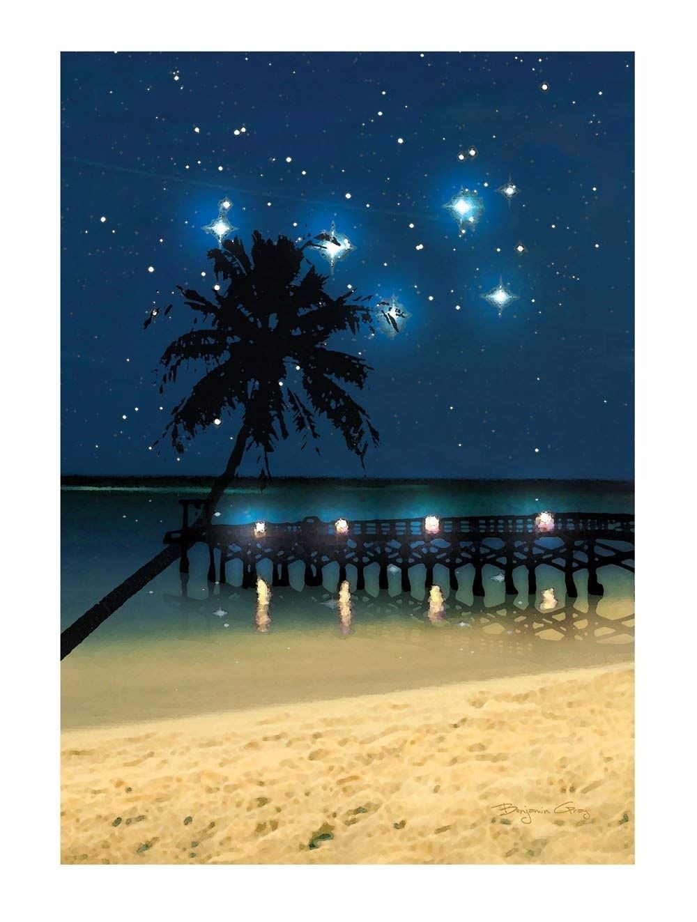 Amazon: Ohio Wholesale Radiance Lighted Canvas Wall Art, Starry With Regard To Lighted Wall Art (View 16 of 20)