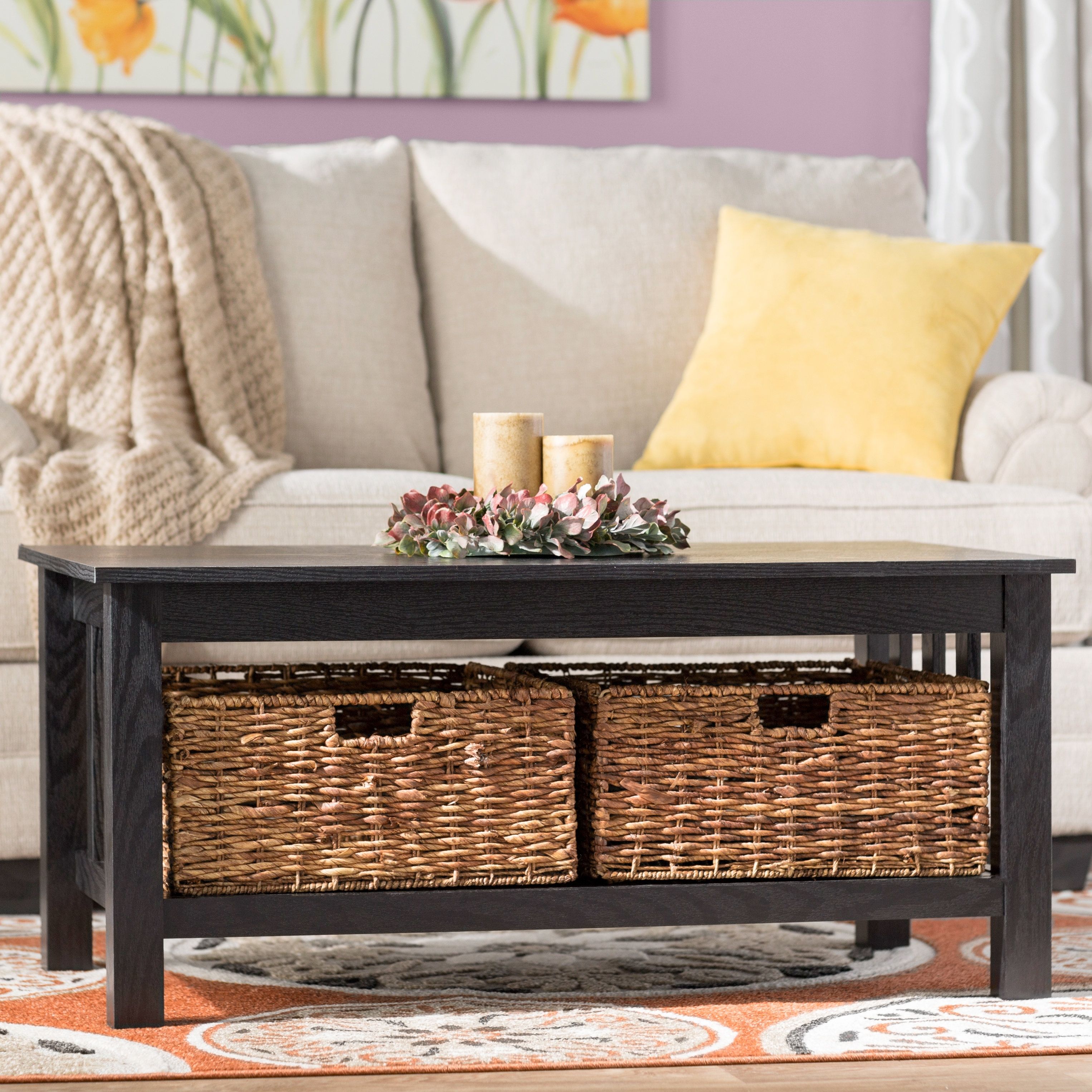 Andover Mills Denning Storage Coffee Table & Reviews | Wayfair With Regard To Mill Large Coffee Tables (Photo 28 of 30)