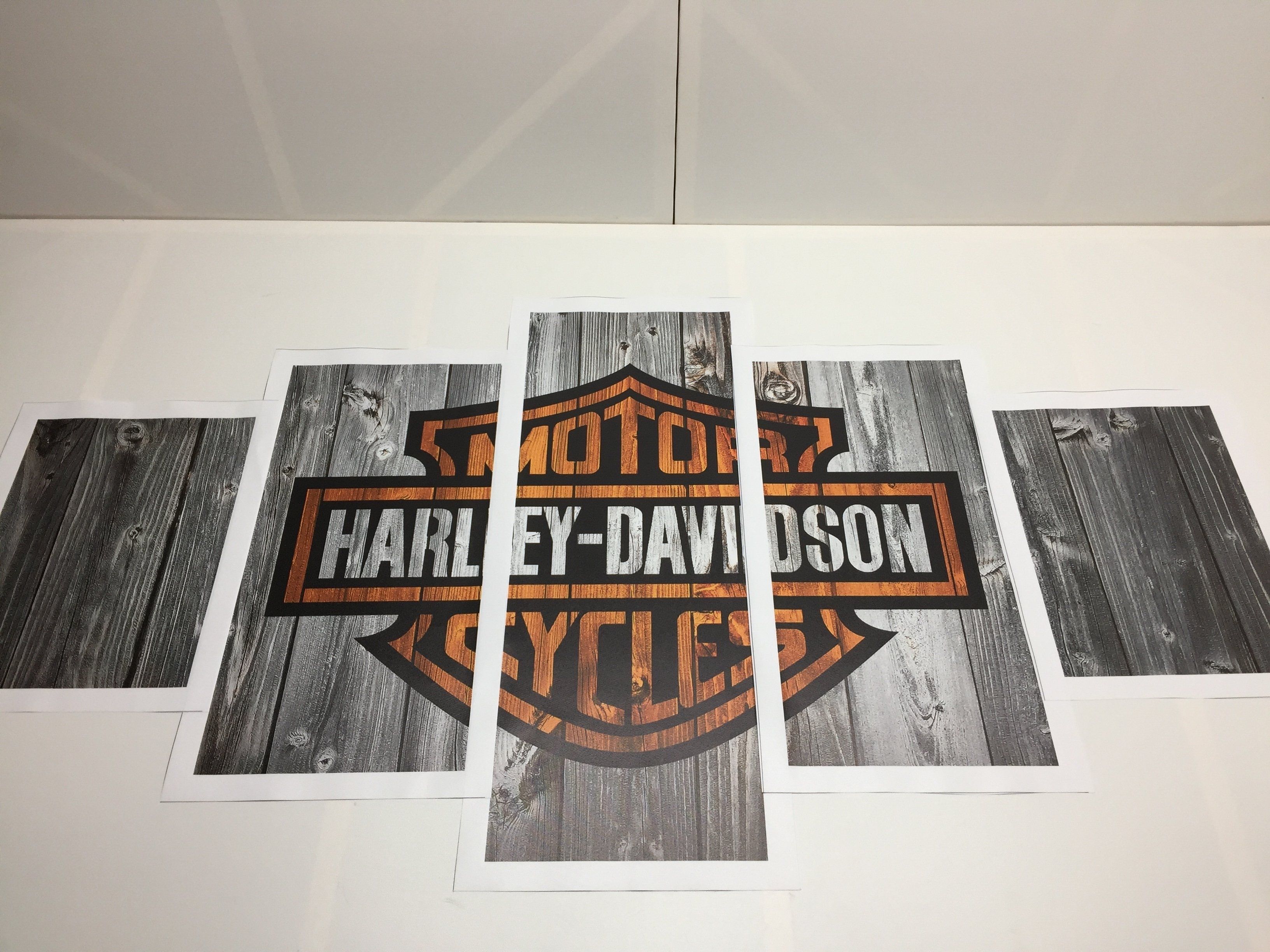 Awesome And Beautiful Harley Davidson Wall Art 5 Piece Canvas Regarding Harley Davidson Wall Art (View 15 of 20)