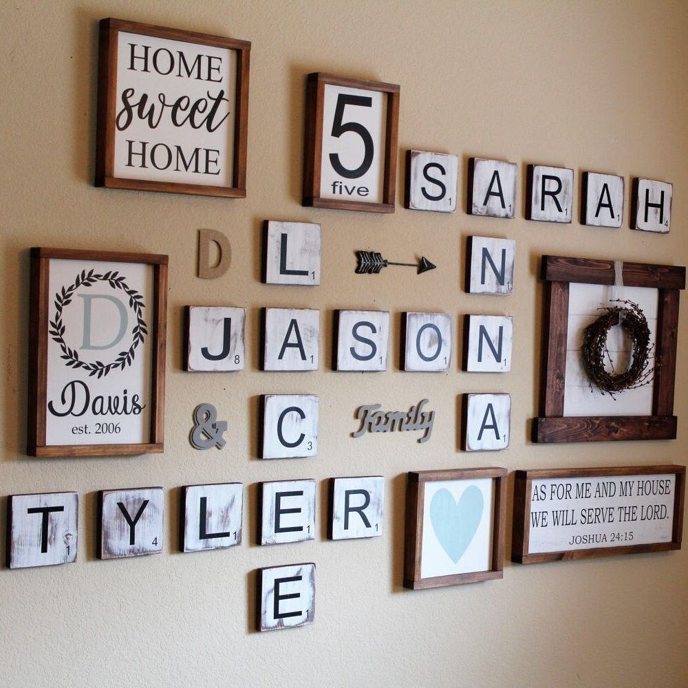 Awesome Personalized Wall Letter Collection | Wall Decoration 2018 Intended For Personalized Wood Wall Art (Photo 12 of 20)