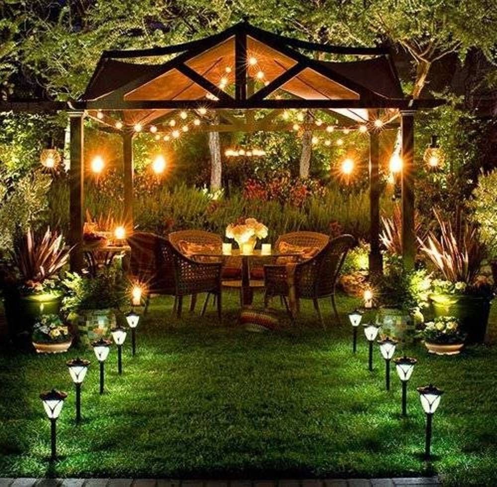 Awesome Solar Outdoor Lanterns : Life On The Move – Solar Outdoor Throughout Outdoor Gazebo Lanterns (Photo 7 of 20)
