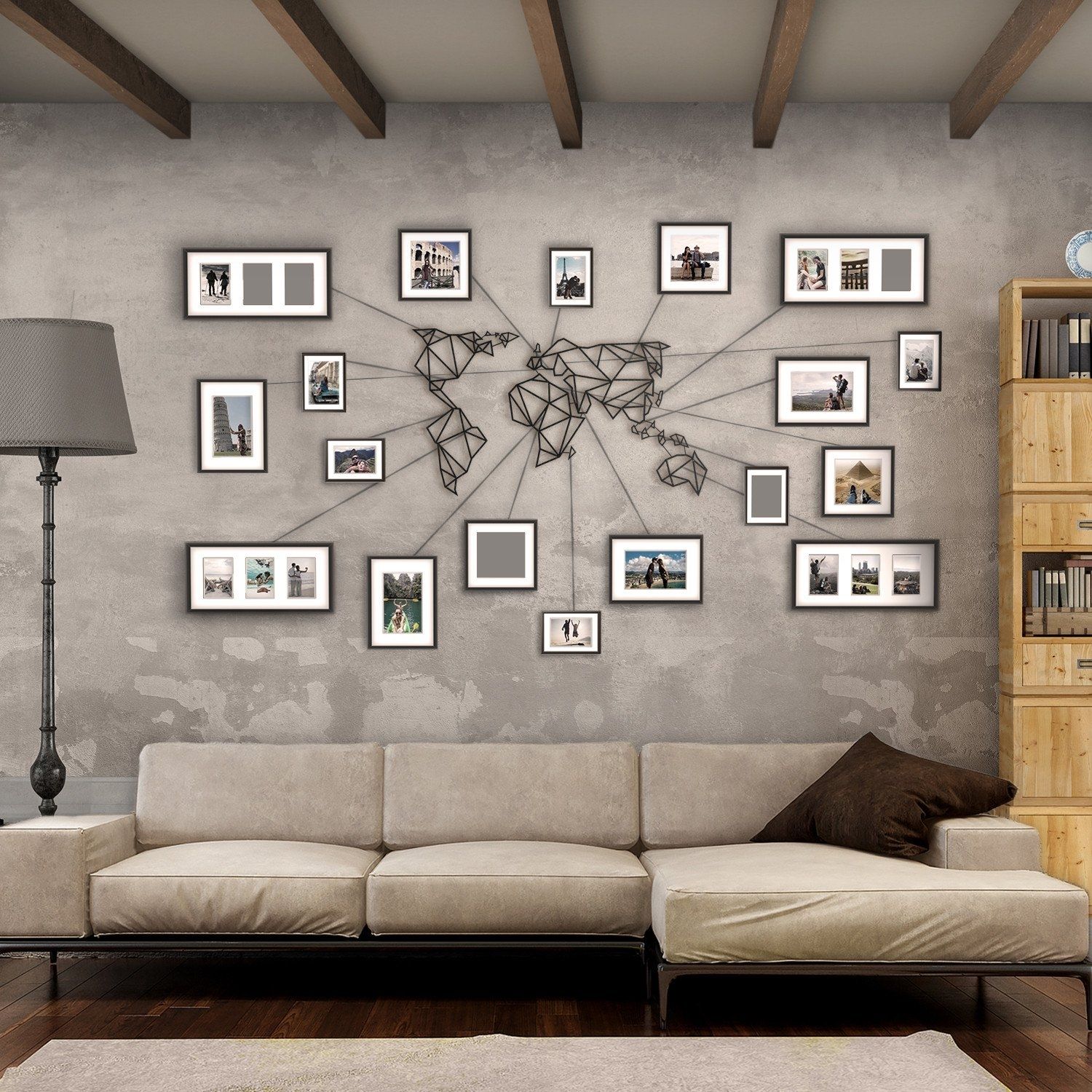 Awesome World Map Wall Art 12 – Link Italia With Maps Wall Art (Photo 8 of 20)