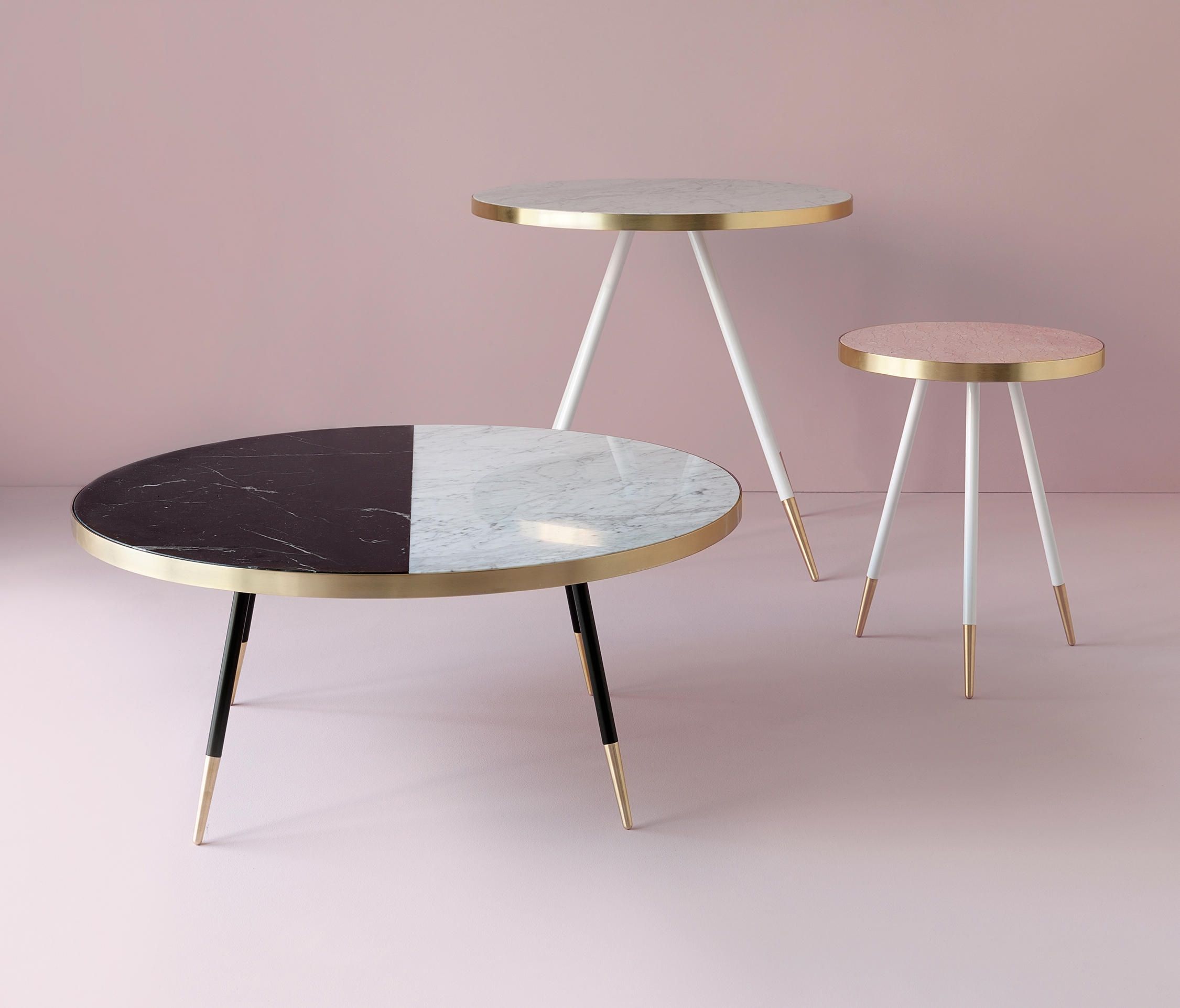 Band Marble Coffee Table – Coffee Tables From Bethan Gray | Architonic For 2 Tone Grey And White Marble Coffee Tables (View 15 of 30)