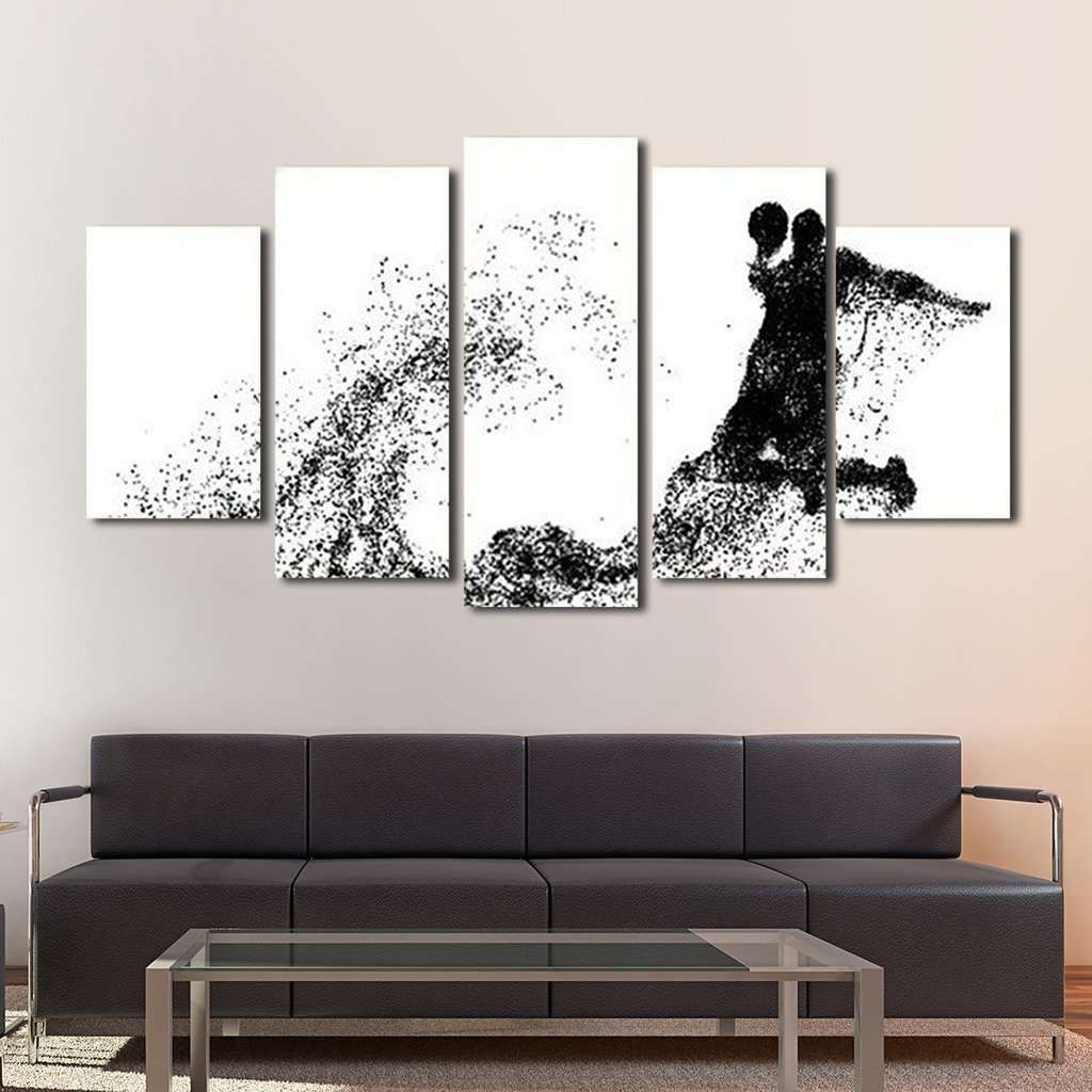 Basketball Wall Art Multi Panel Canvas – Mighty Paintings Throughout Basketball Wall Art (View 10 of 20)