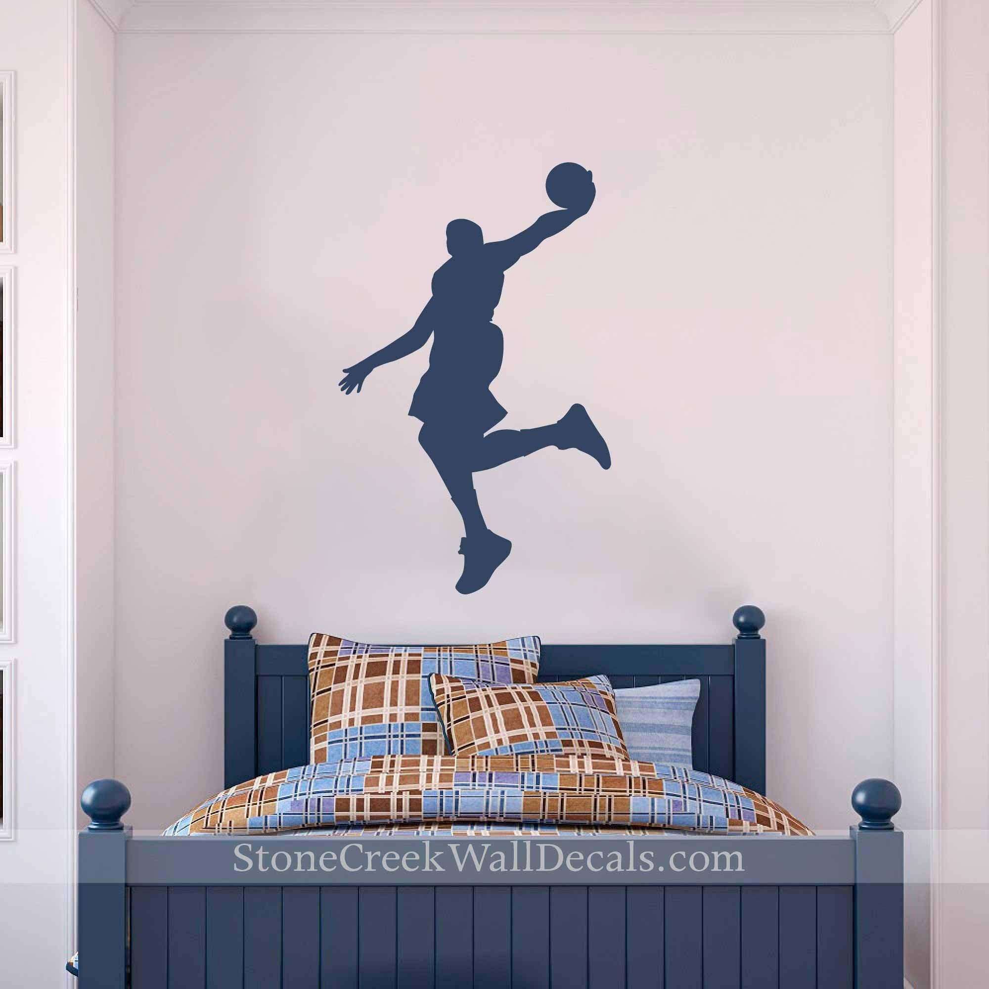 Basketball Wall Decal Vinyl Wall Lettering, Boys Room Wall Decals For Basketball Wall Art (Photo 12 of 20)