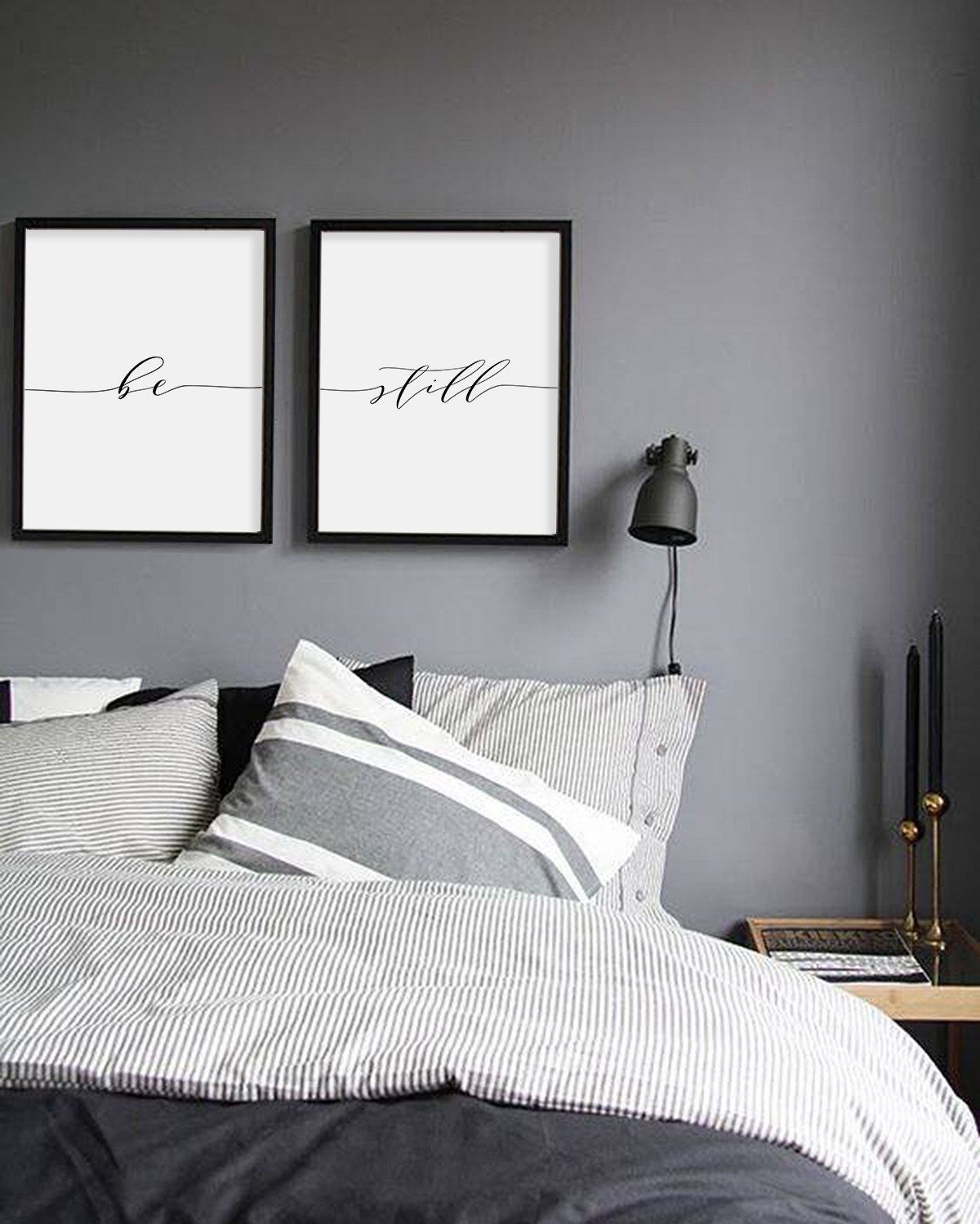 Be Still Print, Minimalist Typography Art, Bedroom Print, Be Still Intended For Wall Art For Bedroom (Photo 17 of 20)