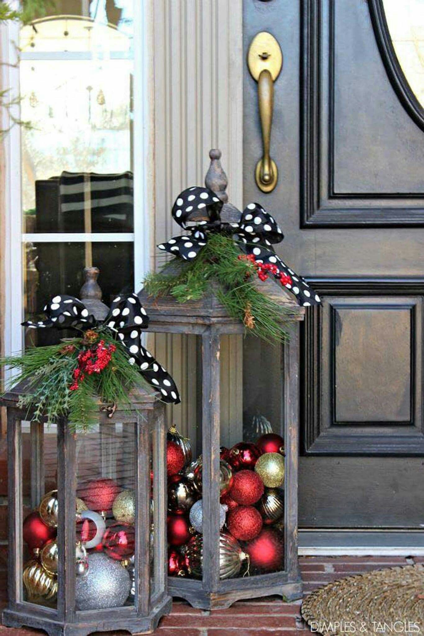 Beautiful Christmas Lanternsthis Is Such A Great Idea For A Pertaining To Outdoor Xmas Lanterns (Photo 3 of 20)