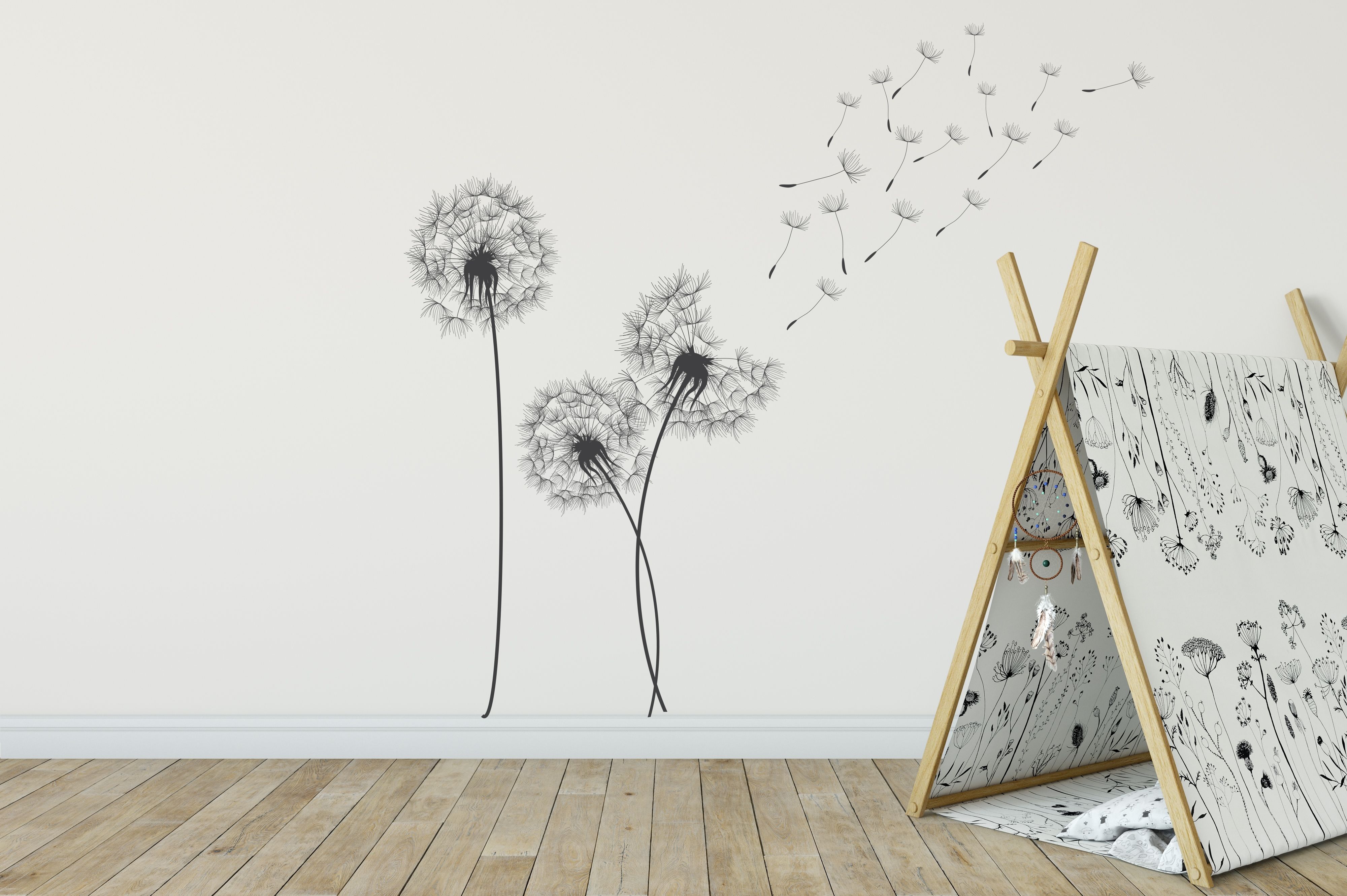 Beautiful Dandelion Wall Stickers | Perfect For Your Family Home Pertaining To Dandelion Wall Art (View 5 of 20)