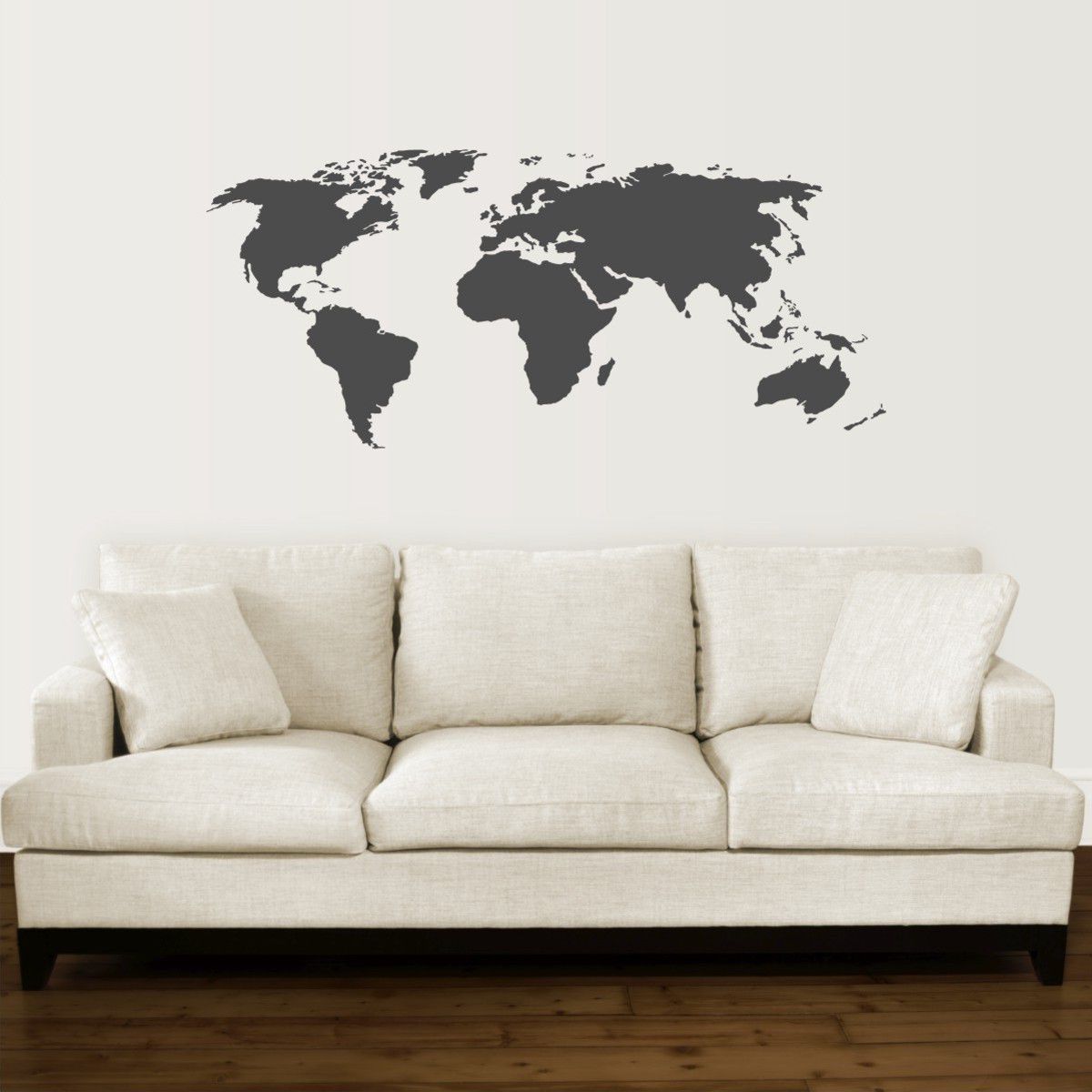 Bedight Wall Art Bedight World Map Vinyl Wall Art | Buy Online In With Vinyl Wall Art World Map (View 14 of 20)