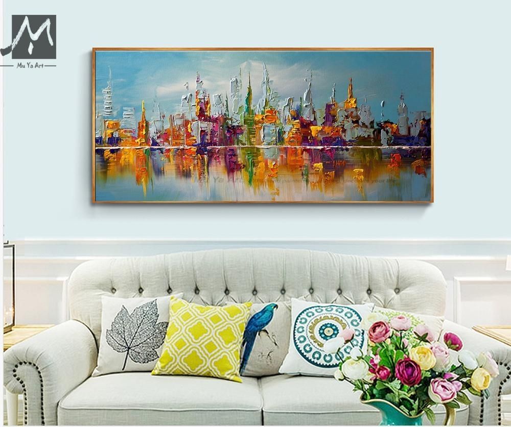 Best Large Canvas Wall Art Abstract Modern Decorative Pictures New Inside Large Canvas Painting Wall Art (Photo 16 of 20)