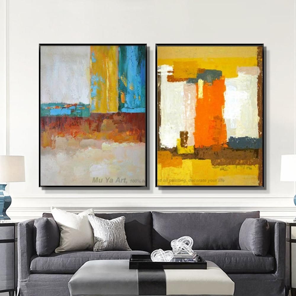 Best Muya Abstract Painting Large Canvas Wall Art Tableau Decoration Regarding Large Canvas Wall Art (View 6 of 20)