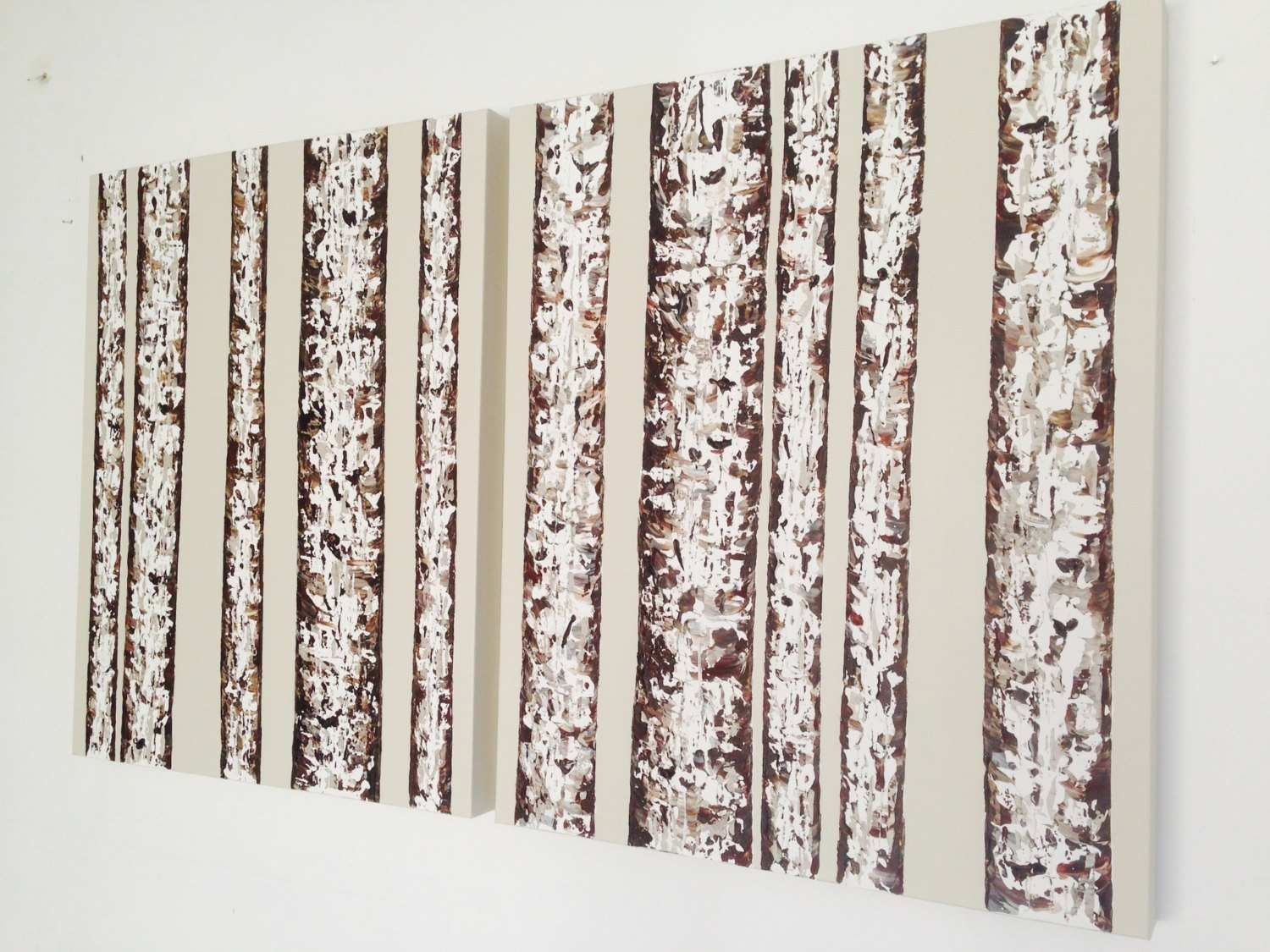Birch Tree Paintings On Canvas Lovely Birch Art Birch Tree Painting With Birch Tree Wall Art (View 10 of 20)