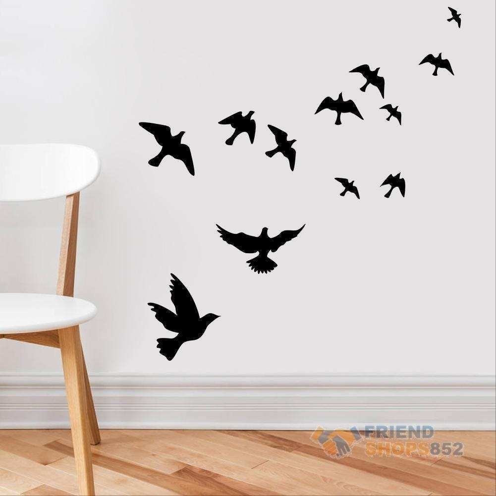 Bird Wall Art Best Of Diy Flying Birds Art Wall Stickers Vinyl In Bird Wall Art (View 14 of 20)
