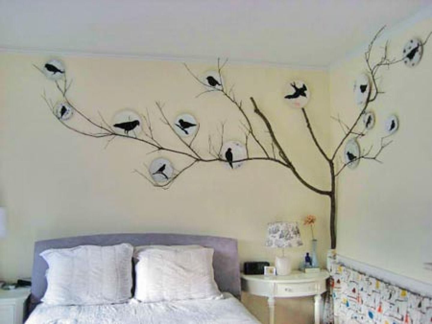 Bird Wall Decor Bedroom Stencil Wall Art Wall Stencils Within Stencil Wall Art (Photo 4 of 20)