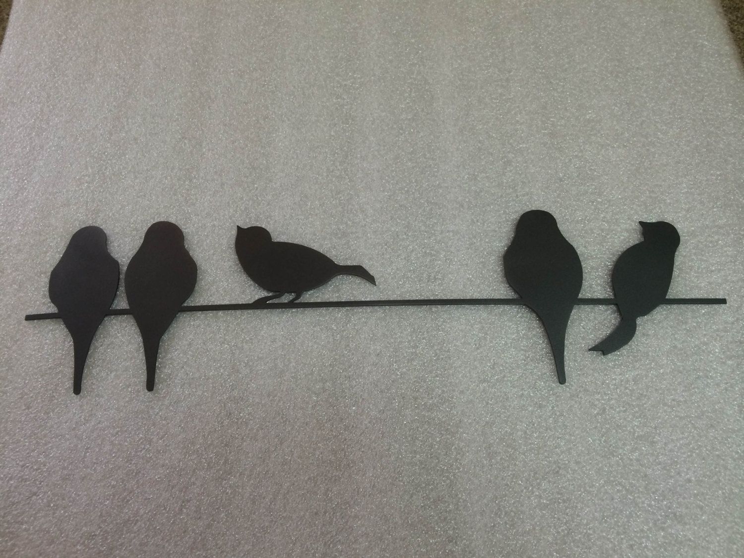 Birds On A Wire Metal Wall Artqualitytoolingllc On Etsy, Birds Pertaining To Birds On A Wire Wall Art (View 11 of 20)