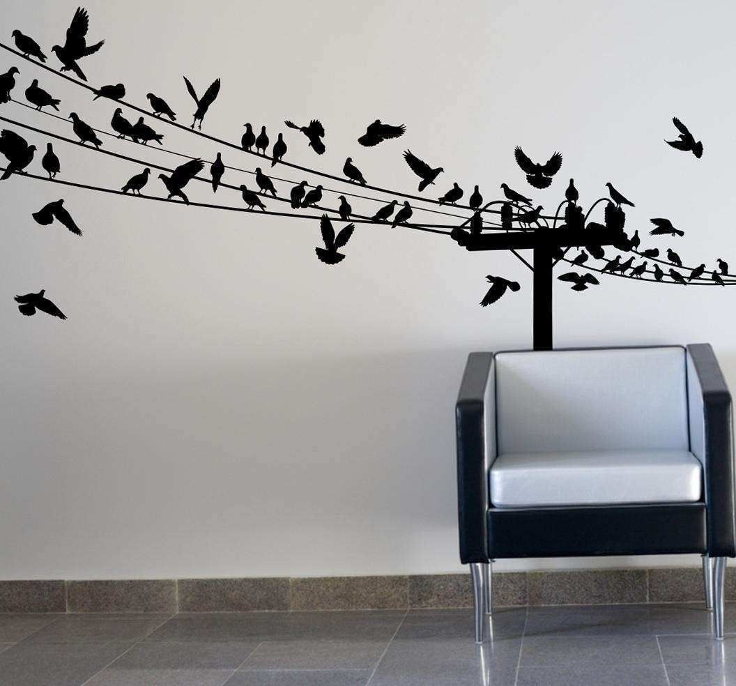 Featured Photo of 20 Best Birds on a Wire Wall Art