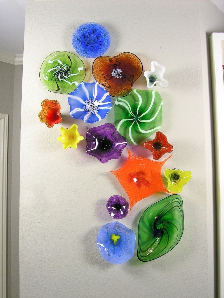 Blown Glass Flower Wall Art | Glass Art | Pinterest | Blown Glass Intended For Blown Glass Wall Art (View 2 of 20)