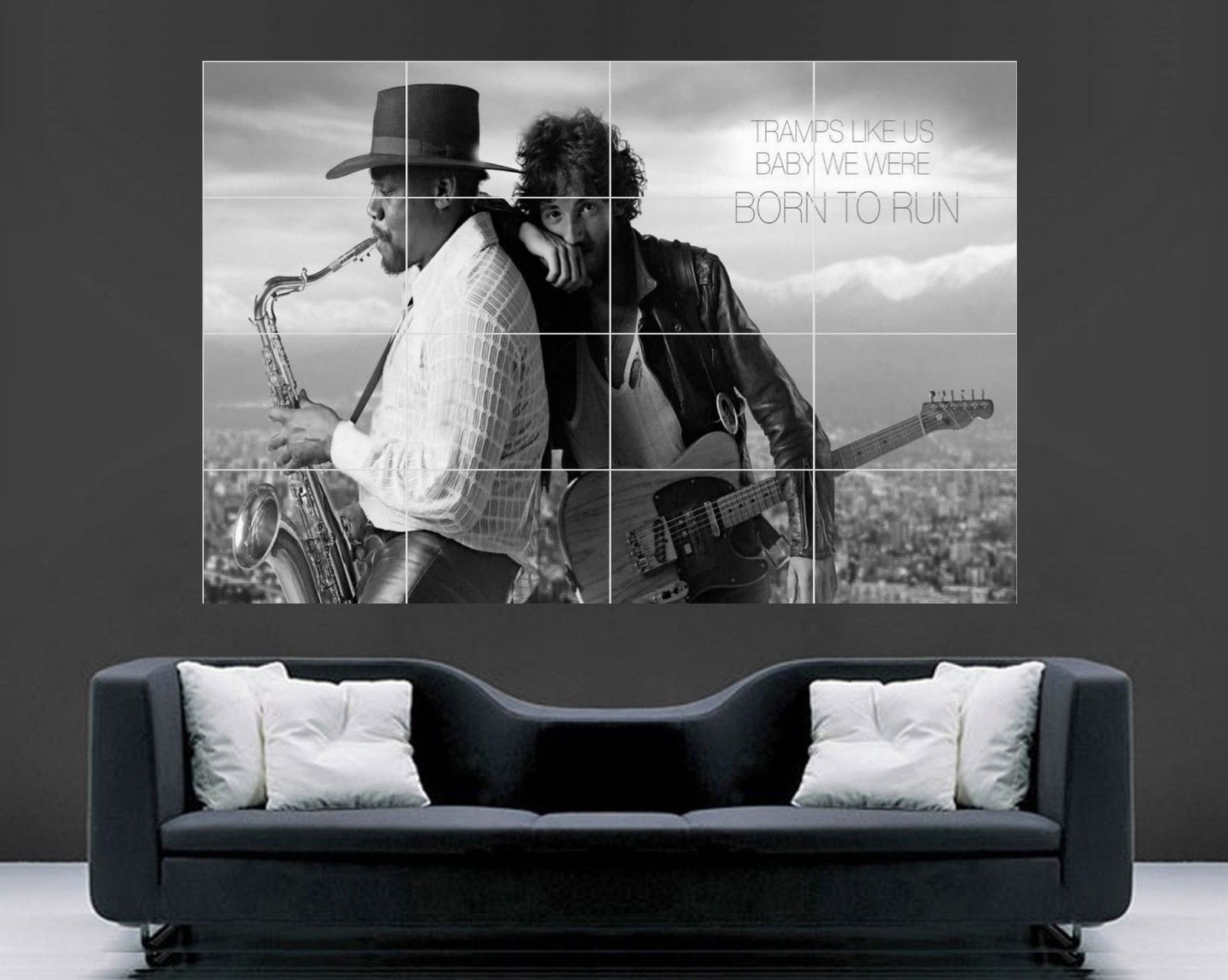 Bruce Springsteen Poster (giant Wall Art) – Oldvinylvault Regarding Giant Wall Art (View 1 of 20)