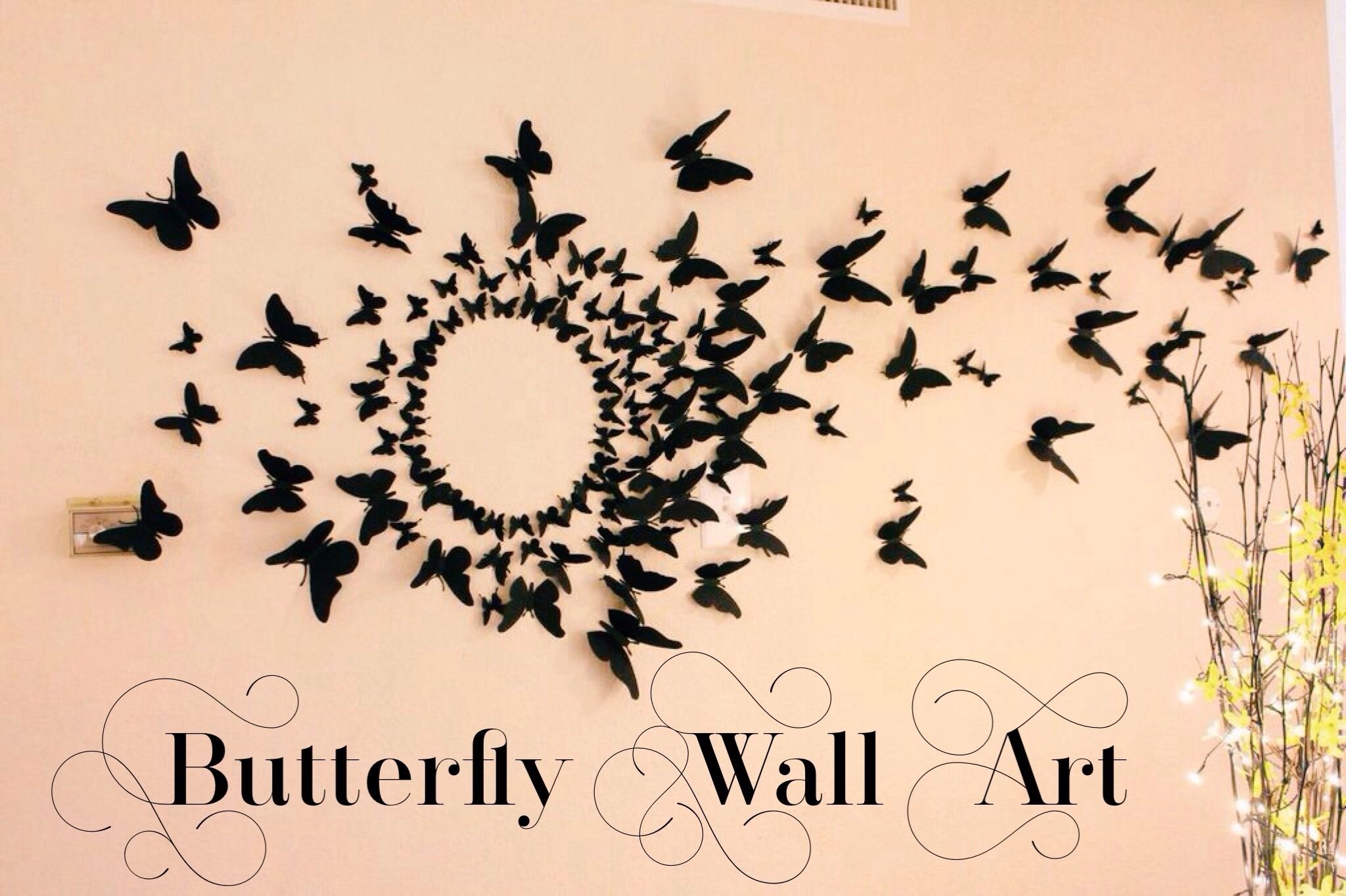 Butterflies Wall Decor – Fabsculture Pertaining To Butterfly Wall Art (Photo 16 of 20)