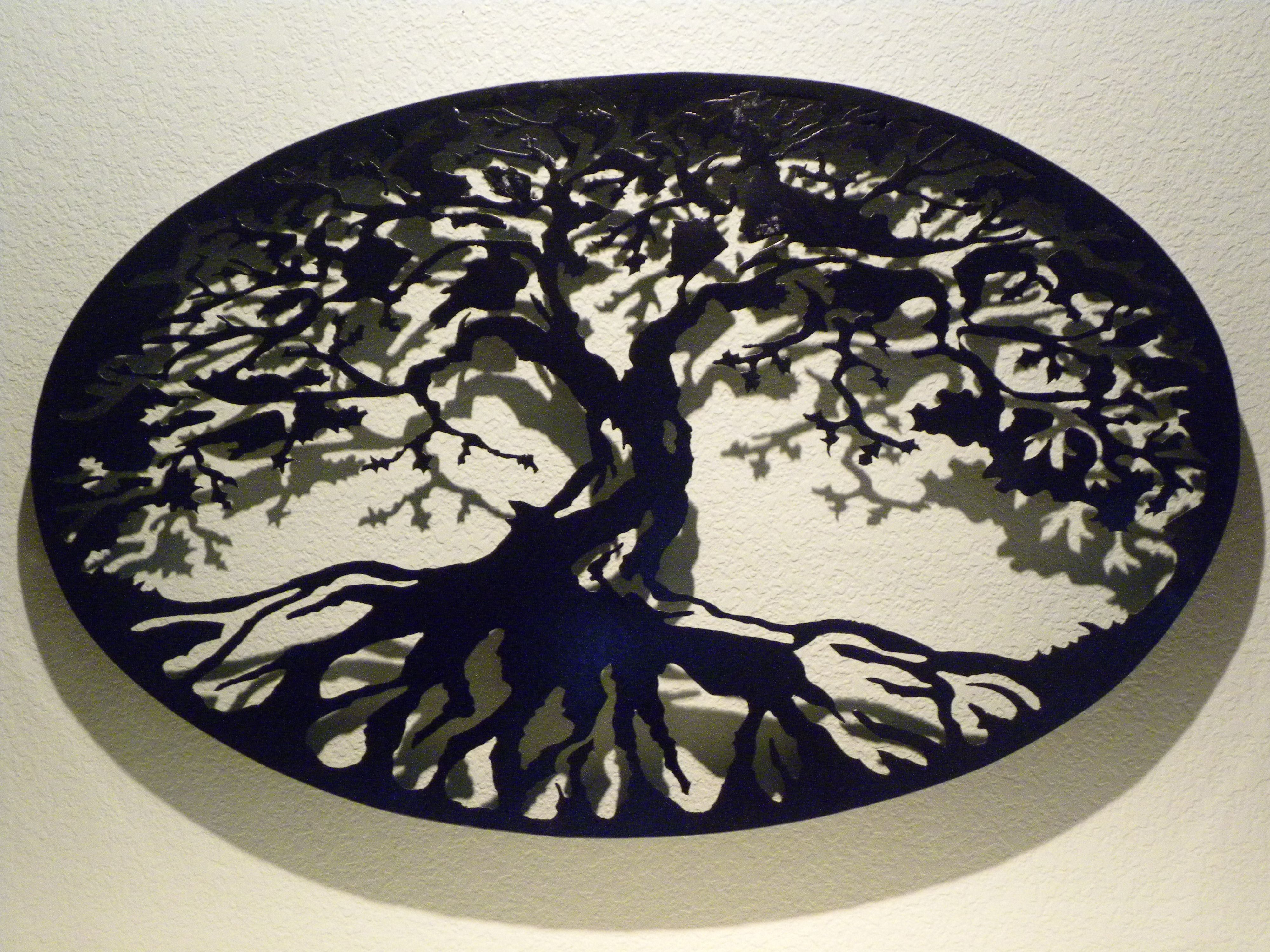 Buy A Custom Oval Tree Of Life Metal Wall Art, Made To Order From Inside Tree Of Life Metal Wall Art (Photo 1 of 20)