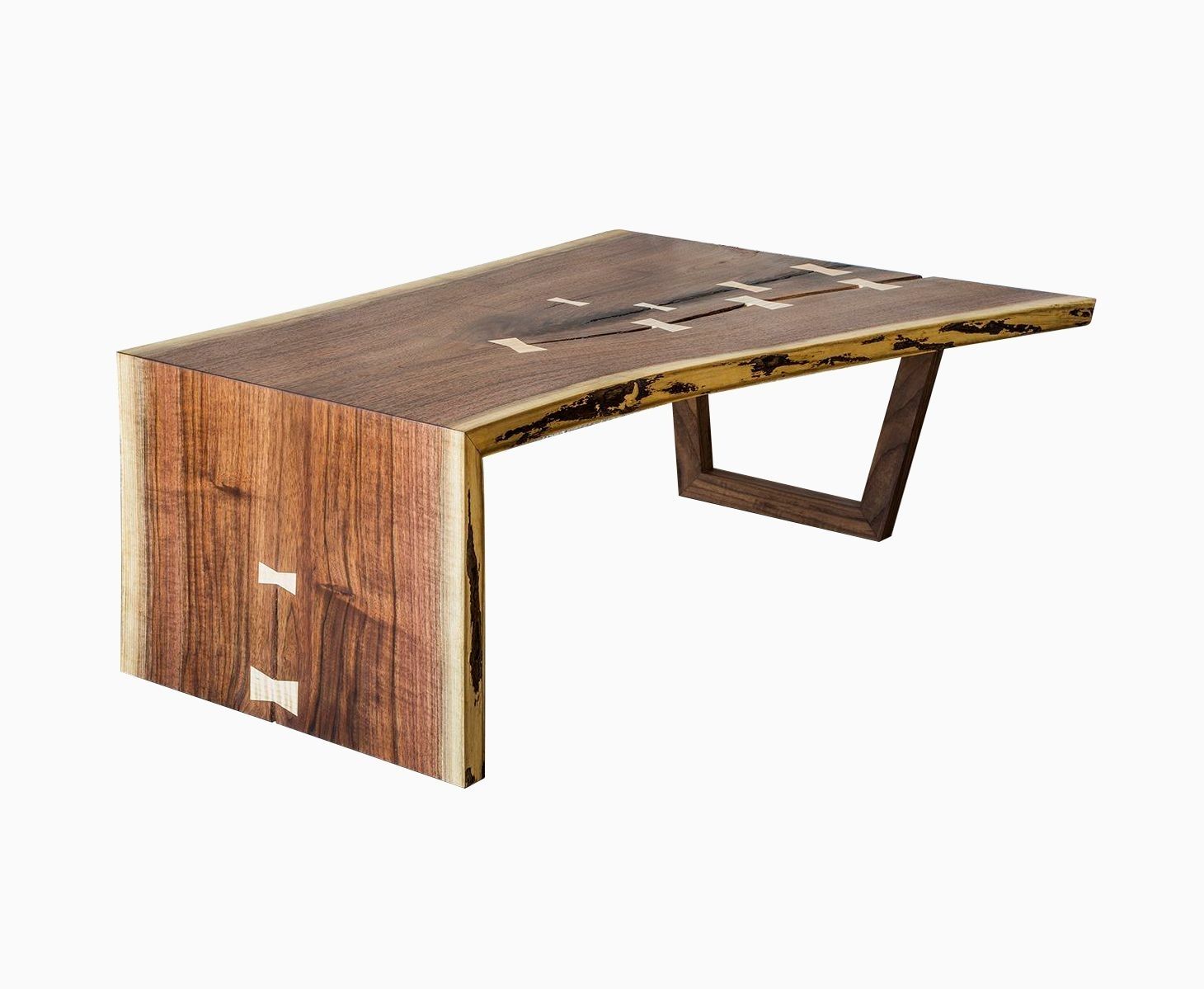 Buy A Hand Crafted Live Edge Walnut Waterfall Coffee Table, Made To Inside Waterfall Coffee Tables (View 1 of 30)
