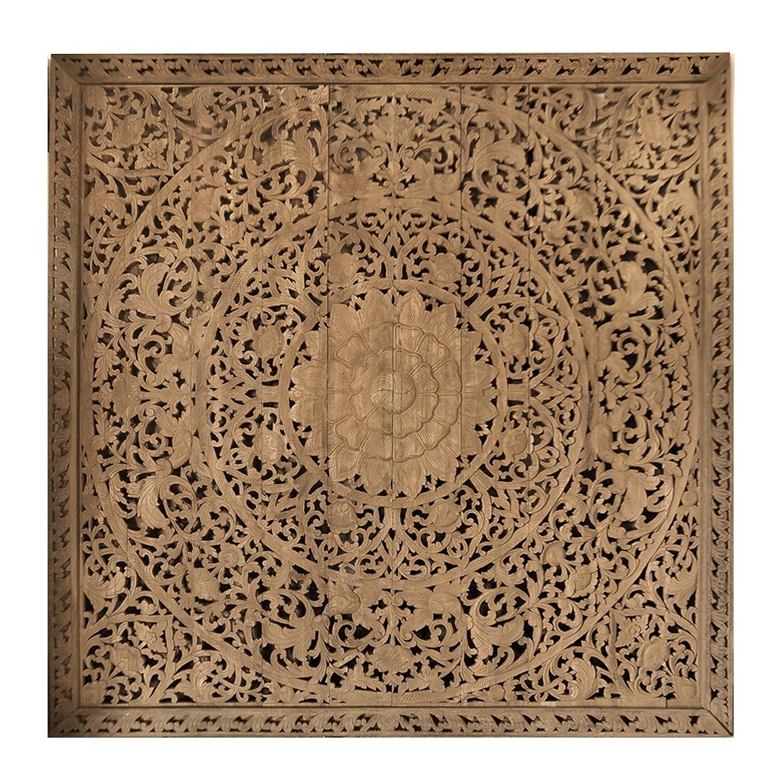 Buy Large Grand Carved Wooden Wall Art Or Ceiling Panel Online Regarding Wood Wall Art (Photo 20 of 20)