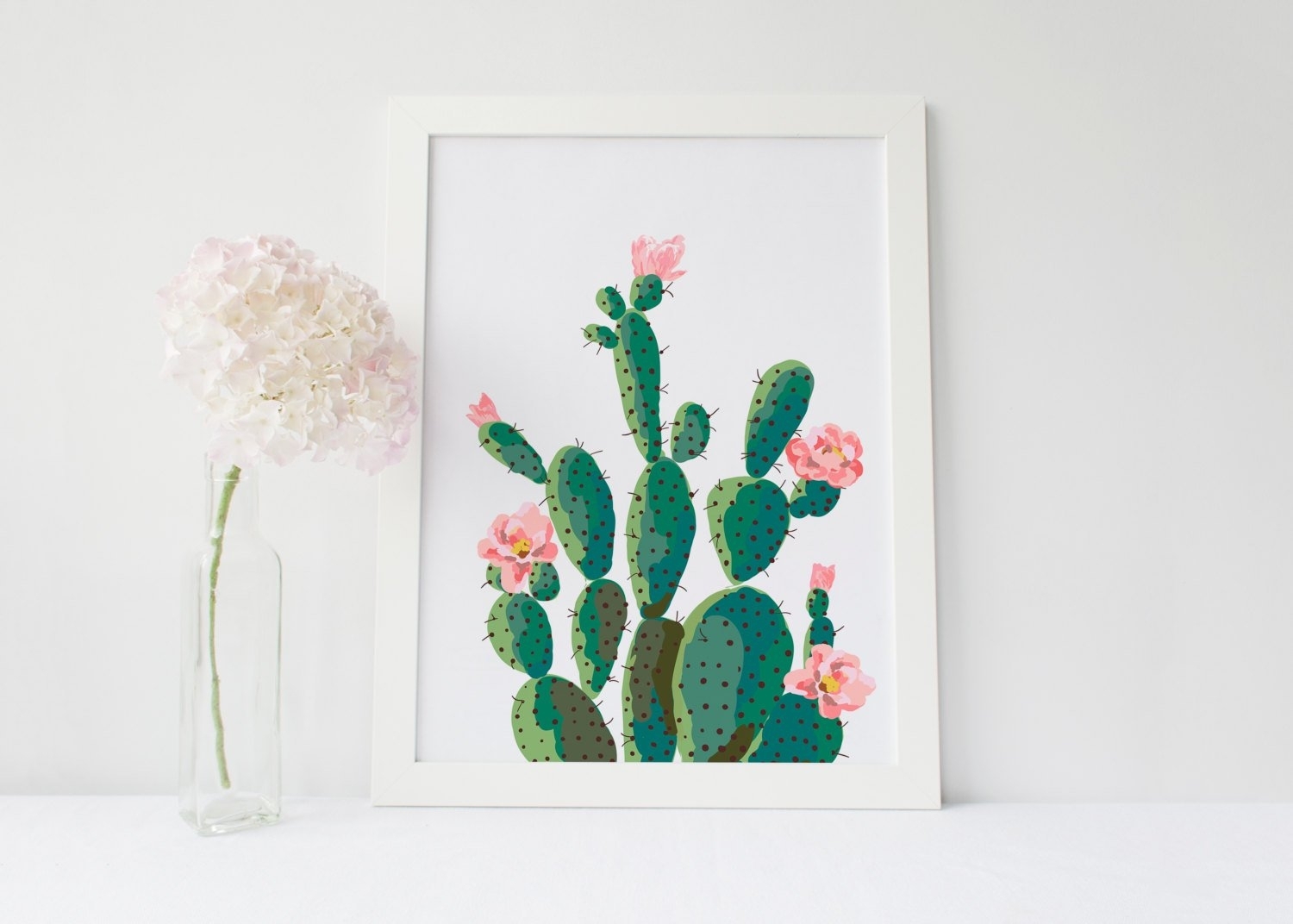 Cactus Print Succulent Printable Art Cactus Wall Art Printable | Etsy Regarding Cactus Wall Art (Photo 1 of 20)