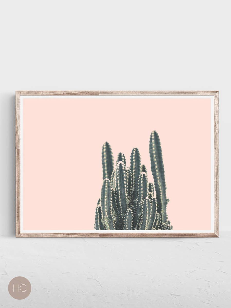 Cactus Print,horizontal Print,horizontal Wall Art,cactus Art Print Intended For Horizontal Wall Art (View 11 of 20)