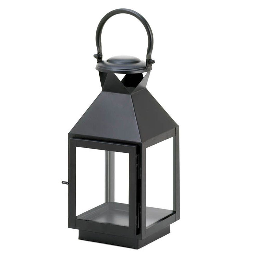 Candle Lanterns Decorative, Small Iron Patio Rustic Black Candle For Outdoor Vintage Lanterns (View 11 of 20)