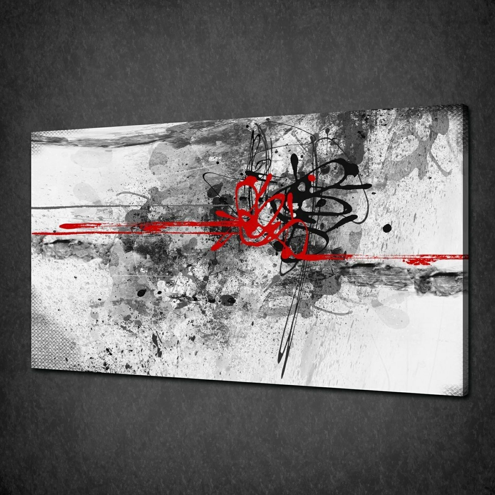 Canvas Print Pictures. High Quality, Handmade, Free Next Day Delivery. Pertaining To Red And Black Canvas Wall Art (Photo 20 of 20)