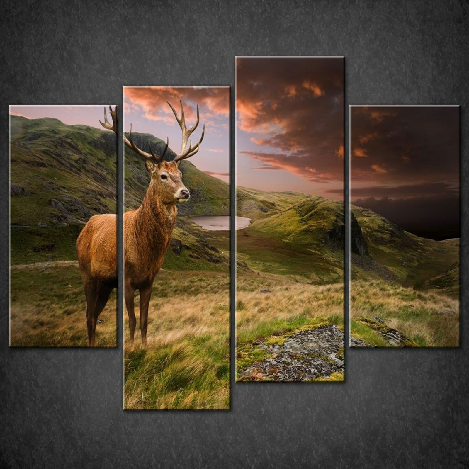 Canvas Print Pictures. High Quality, Handmade, Free Next Day Delivery. Regarding Deer Canvas Wall Art (Photo 8 of 20)