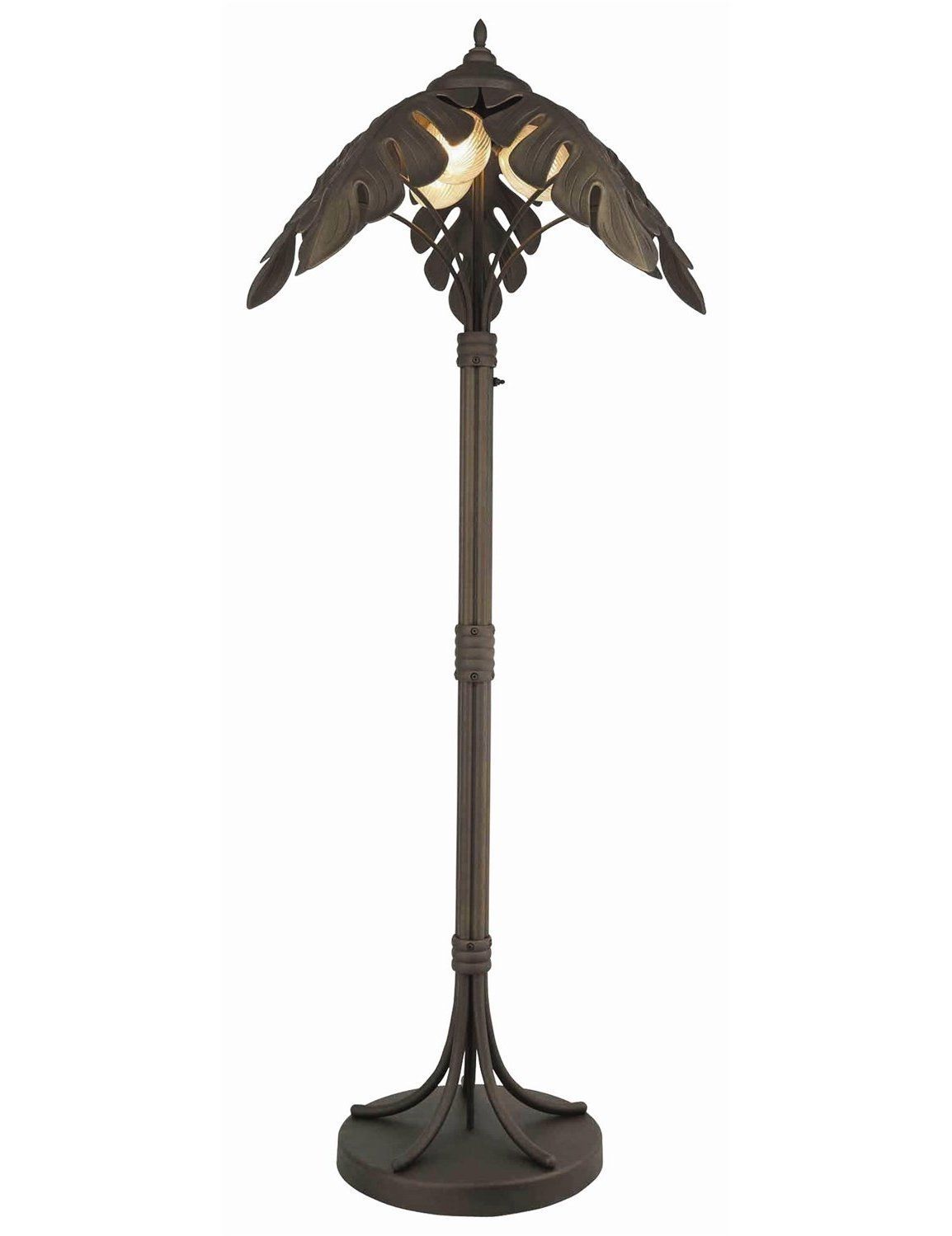 Cast Iron Outdoor Palm Tree Lamp Post Light Floor Lamp Garden With Outdoor Cast Iron Lanterns (View 14 of 20)