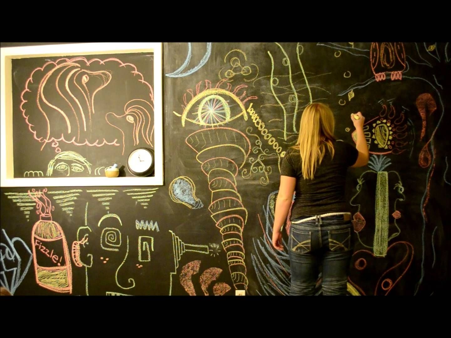 Chalkboard Wall Art – Youtube Inside Chalkboard Wall Art (Photo 5 of 20)