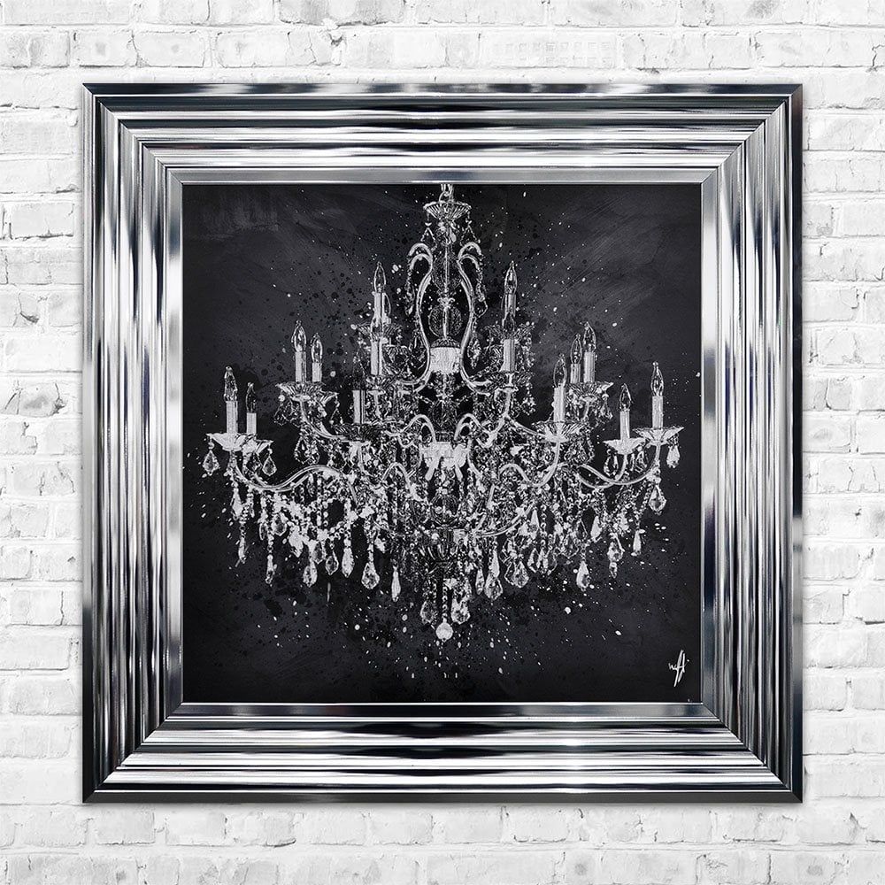 Chandelier Wall Art | 55cm X 55cm With Regard To Chandelier Wall Art (View 13 of 20)