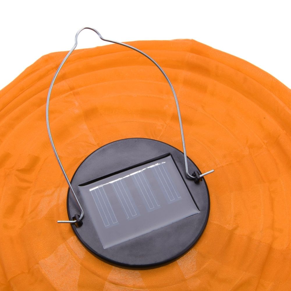 Cheap 12 Inch Orange Garden Outdoor Solar Powered Chinese Lantern Pertaining To Outdoor Orange Lanterns (View 16 of 20)