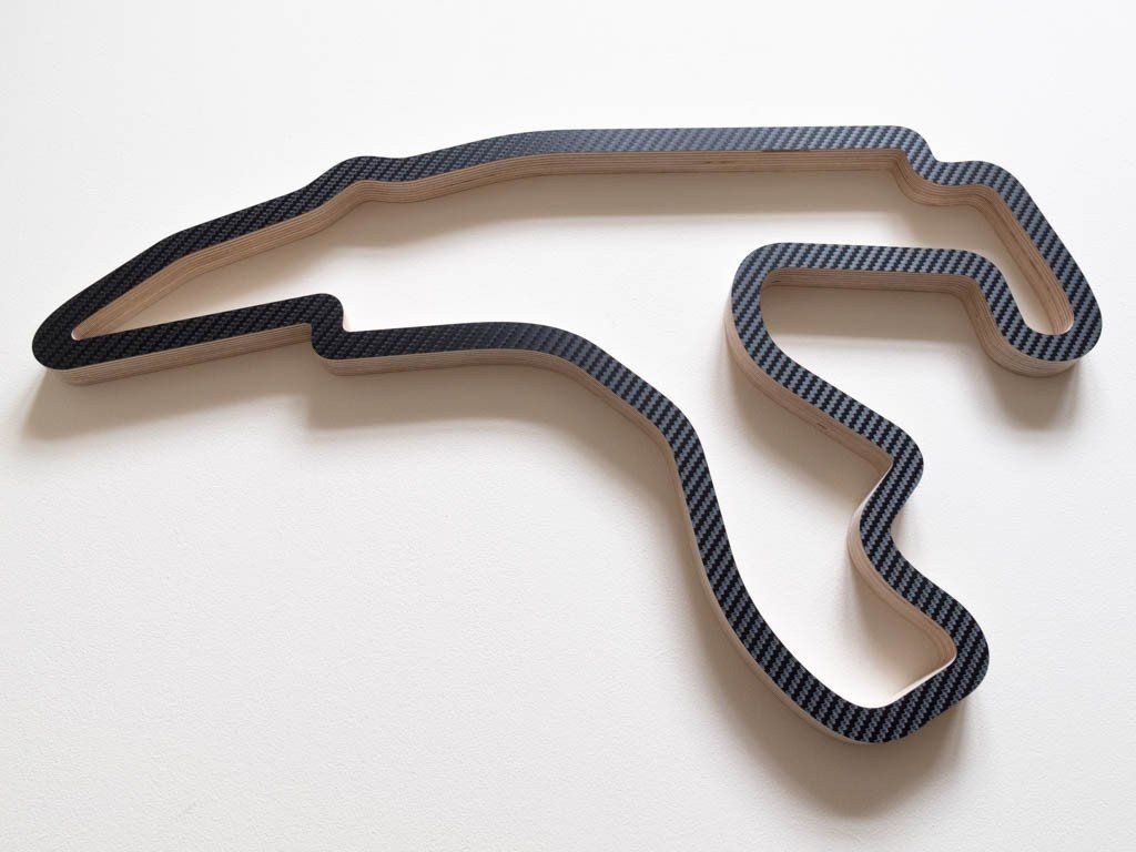 Circuit De Spa Francorchamps Wooden Racing Track Wall Art Carving In For Race Track Wall Art (View 3 of 20)