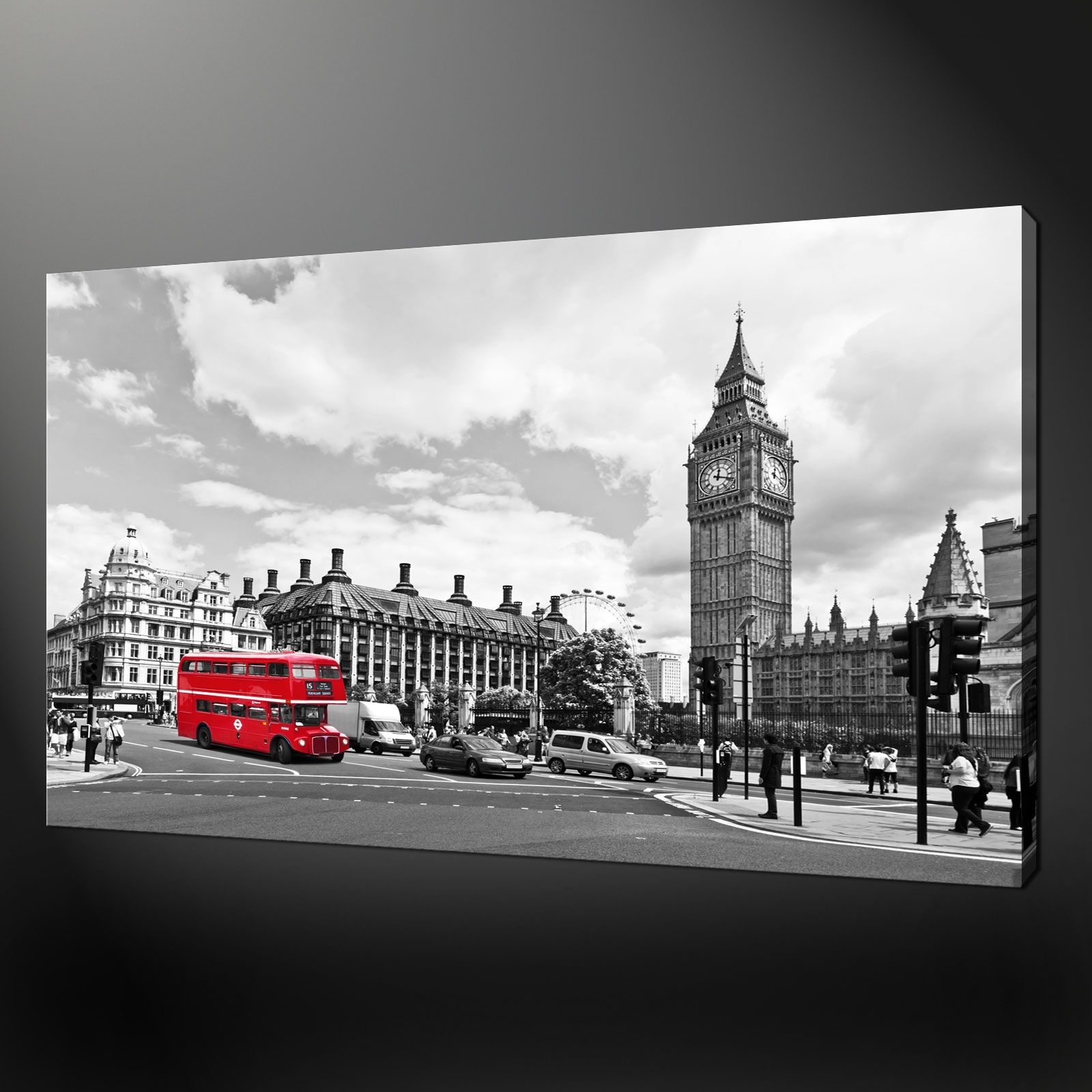 City London Big Ben Canvas Print Picture With Regard To London Wall Art (Photo 20 of 20)