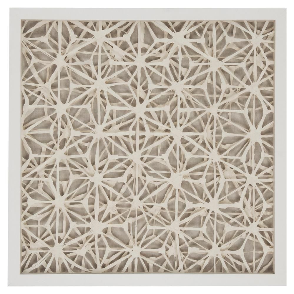 Coastal Modern Abstract Paper Framed Wall Art – Ii | Kathy Kuo Home Throughout Paper Wall Art (View 3 of 20)